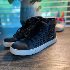 Steve Madden Black Spiked Sneakers Size 8